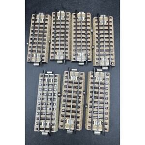 7 Märklin H0 00 AC Track 4” Straight Electric Train Track Hollow Profile #42